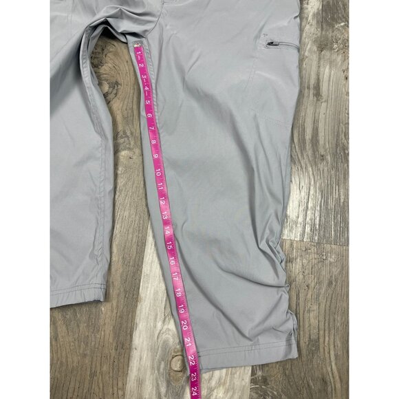 Eddie Bauer Guide Pro Capri Pants Womens 18W Gray Outdoor Water Repellant - Picture 7 of 7
